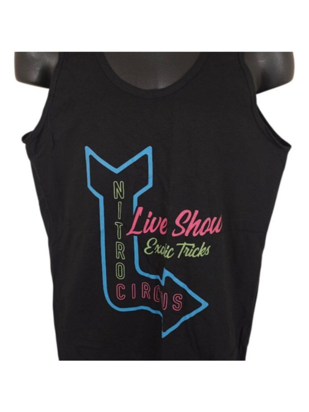 Nitro Circus Tank Top Mens Size Medium Black Live Show Exotic Tricks Made In USA